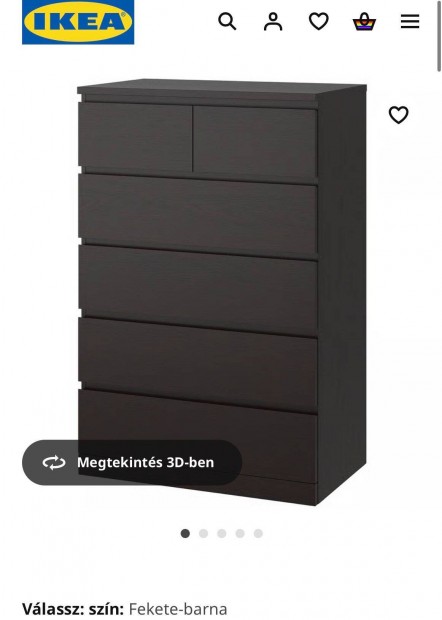 Ikea Malm 6 fiókos komód eladó!