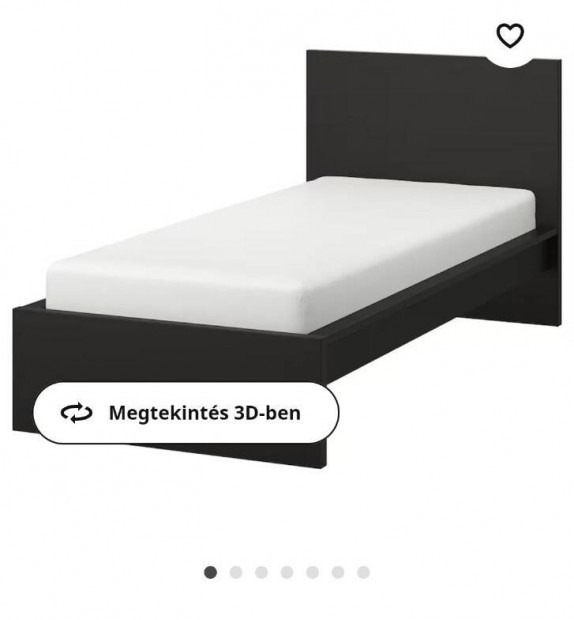 Ikea Malm egyszemlyes gykeret 90x200