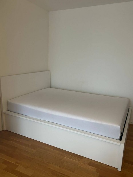 Ikea Malm felnyits gynemtarts franciagy 140x200+matrac