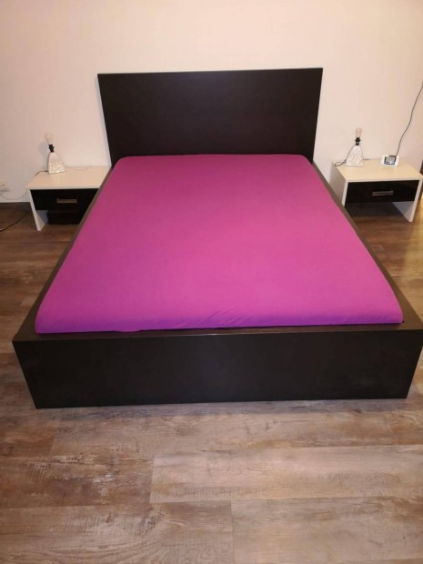 Ikea Malm franciagy 140x200+gyrcs (+igny esetn matrac)