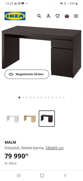 Ikea Malm rasztal + fikos elem
