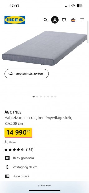 Ikea Matrac 80X200