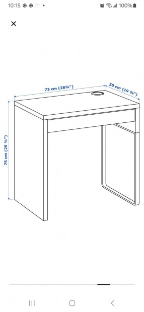 Ikea Micke rasztal