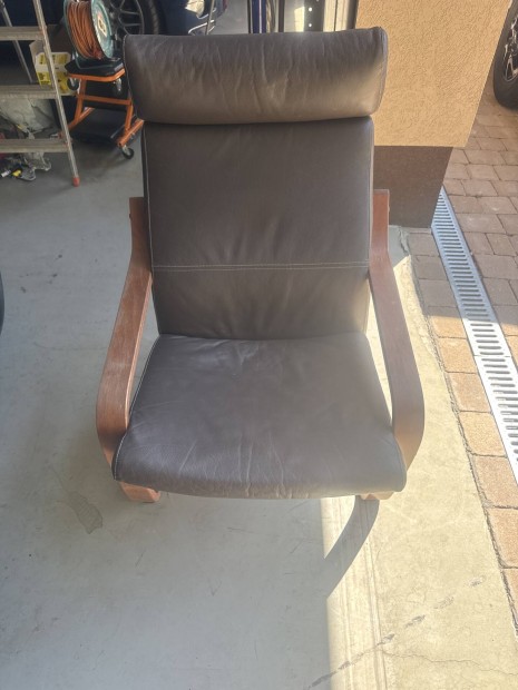Ikea Poang bőr relax fotel
