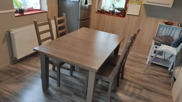 Ikea StornS tkez asztal + 4db Ikea Kaustby szk