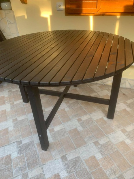 Ikea ngs fekete kerti asztal 125 cm