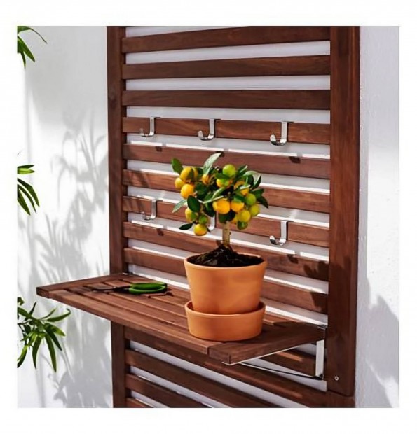 Ikea pplar Fali panel + polc