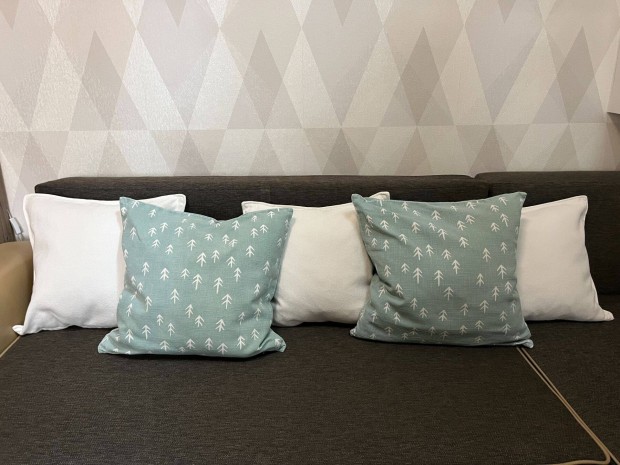 Ikea fehér (45x50) menta zöld párnahuzat (50x50) szett, Huzat külön is