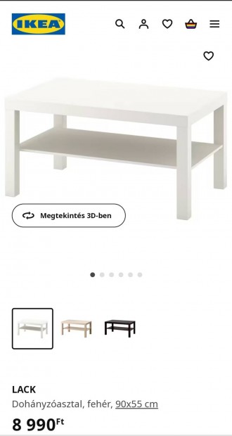 Ikea fehr asztal 