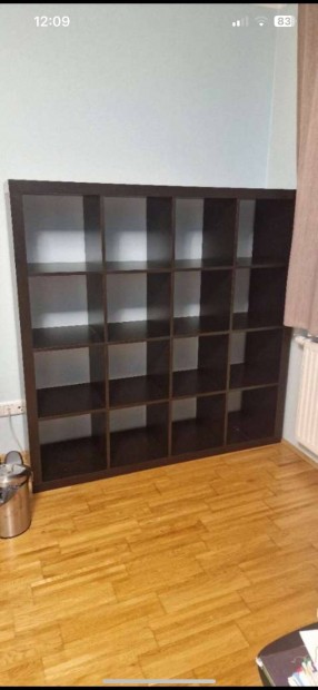 Ikea kallax 4*4 barna, trelvlaszt, polc,