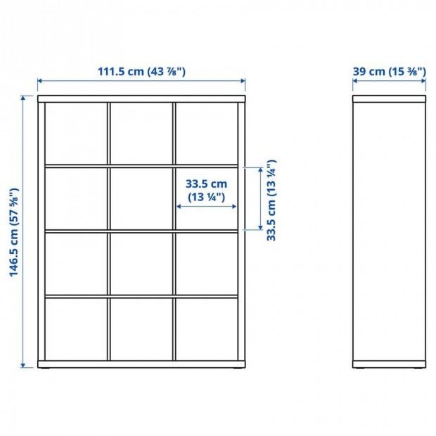 Ikea kallax polc 2 db ajtós betéttel