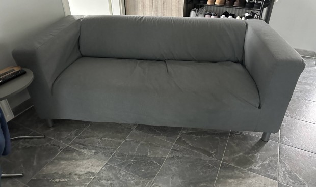 Ikea kanap�, sz�rke levehet�, moshat� huzattal megk�m�lt elad� Bud�n! 