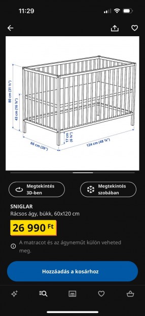 Ikea kisgy elad 