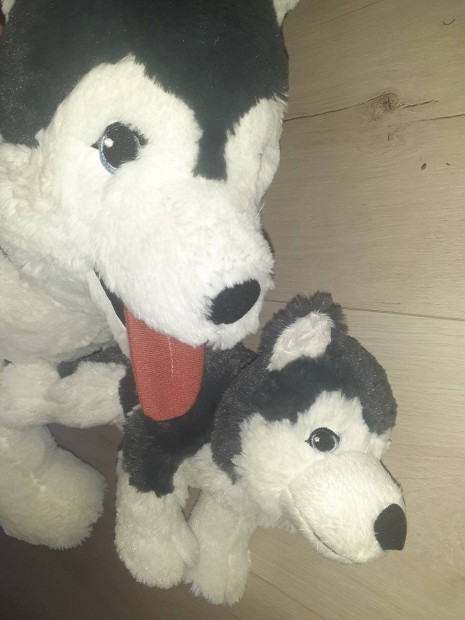 Ikea plüss husky mama kutya és kicsinye