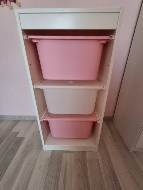Ikea trofast tároló 3 dobozzal tetővel