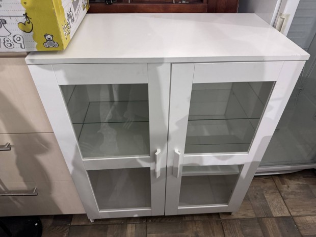 Ikea üvegajtós kis szekrény