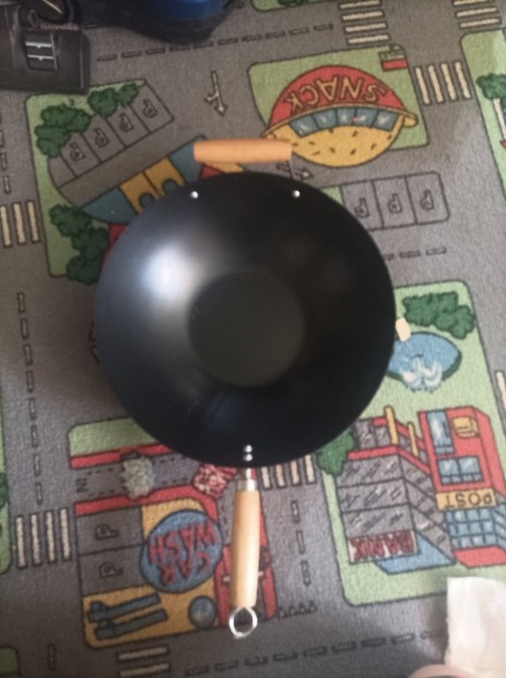 Ikea wok fekete barna nyllel