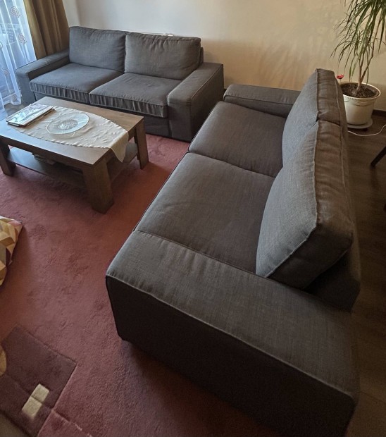 Ikeas Kivik kanapé huzat (Skiftebo szürke)