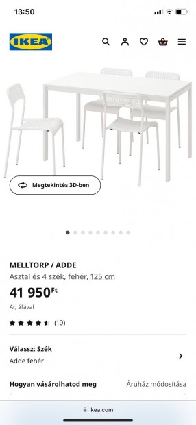 Ikeas asztal 4 szkkel!