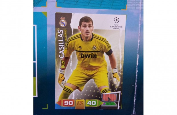 Iker Casillas (Real Madrid) Panini Champions League focis krtya