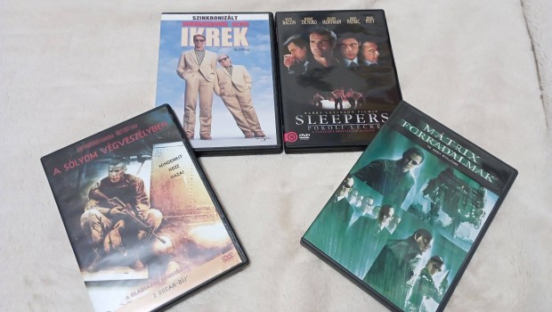 Ikrek,Sleepers,A slyom,Mtrix,DVD csomag 10