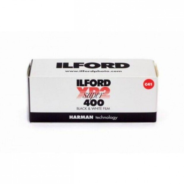 Ilford XP2 400 120 C-41 fekete-fehr negatv rollfilm (Lejrt!)