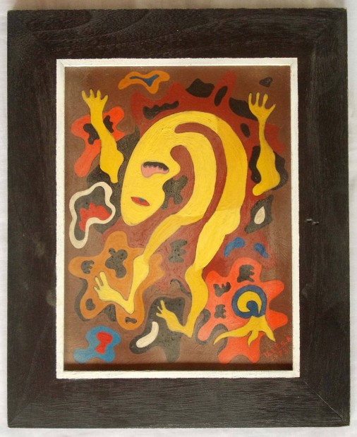 Ills rpd 1973-ban alkotott Cirkusz cm festmnye
