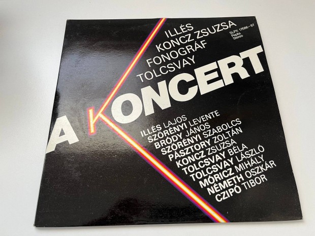 Ills Koncz Zsuzsa, Fonogrf, Tolcsvay: A Koncert dupla bakelit, vinyl