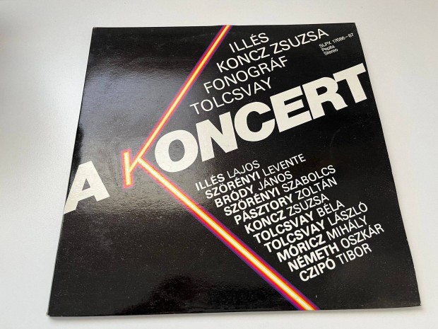 Illskoncz Zsuzsa, Fonogrf, Tolcsvay: A Koncert dupla bakelit, vinyl