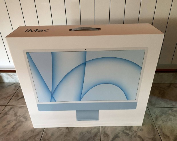 Imac 4,5K, Retina, Kék, M3 chip, garanciásan eladó!