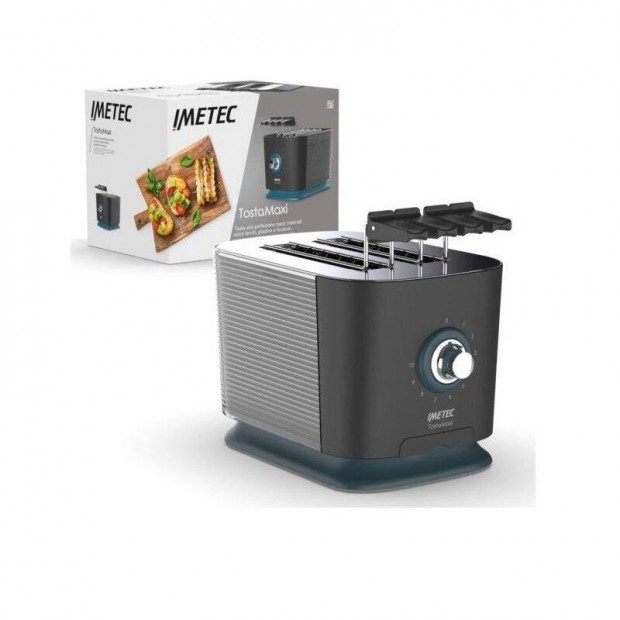 Imetec Tostamaxi ktszeletes kenyrpirt, 600W - inox (7493)