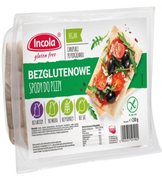 Incola pizzaalap gluténmentes
