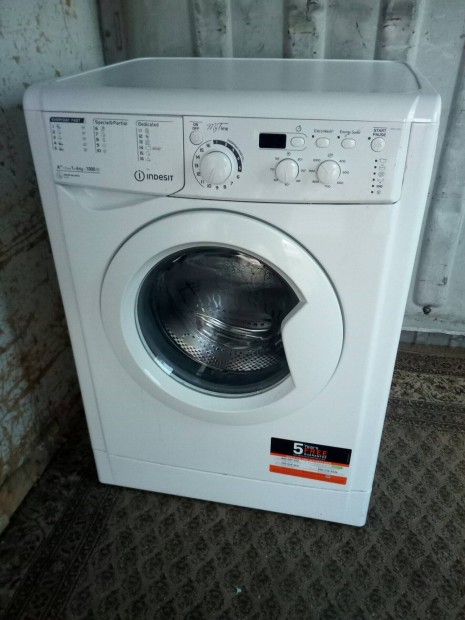 Indesit 6 kg 1000c mosgp A++/jszer/