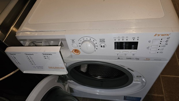 Indesit 7/5 kg mosó-szárítógép garanciával