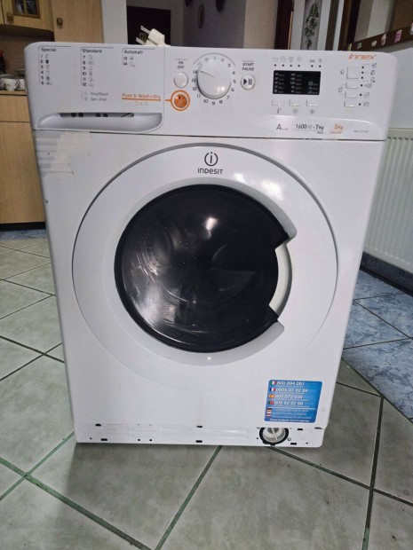 Indesit mos-szrtgp 8kg ruha 1600 as fordulattal hibtlan mkdss