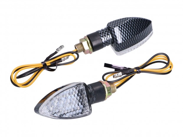 Index / irányjelző szett M8 menetes LED fekete Boost I