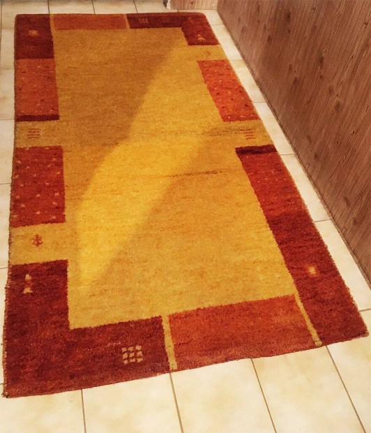 Indiai gyapjú gabbeh szőnyeg: 86X166 cm