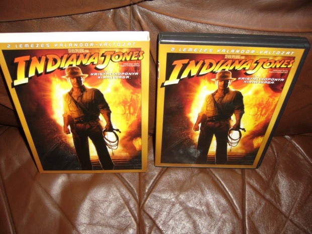 Indiana Jones 4. ( Kristlykoponya) 2 dvd film. Cserlhet