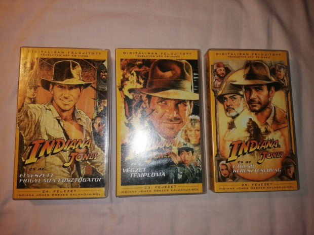 Indiana Jones I - III. gyri VHS kazetta