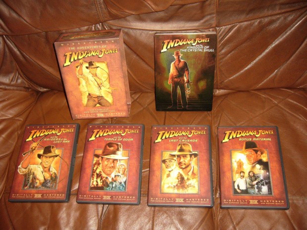 Indiana Jones . 1-4. dvd Dszdoboz teljes sorozat ! Cserlhet
