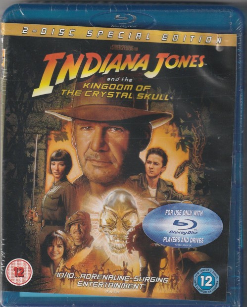 Indiana Jones s a kristlykoponya kirlysga Blu-Ray 2 lemezes