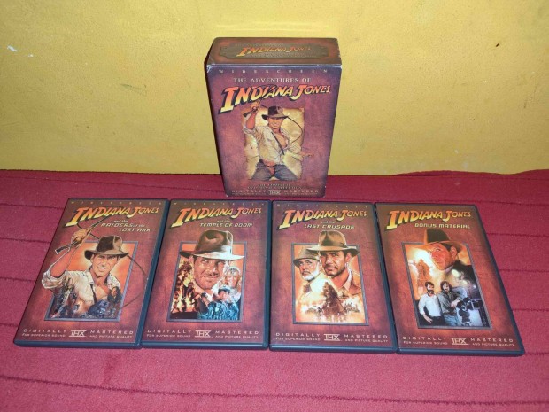 Indiana Jones gyűjtemény (1-3. rész + Bónusz lemez) (4 DVD)