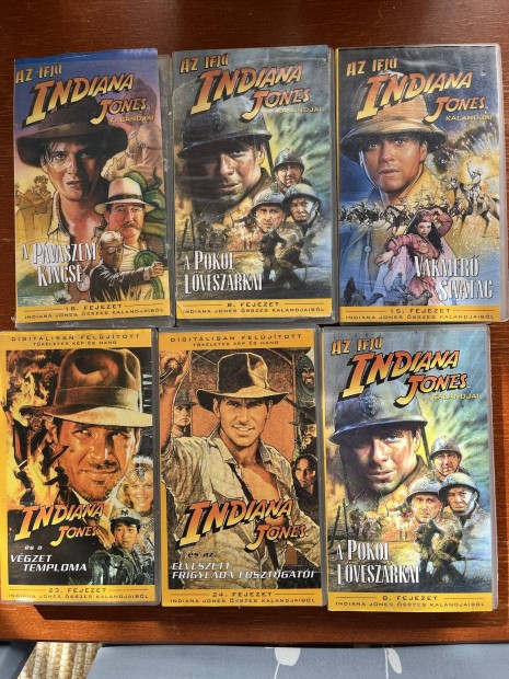 Indiana Jones pakk vhs kazetta