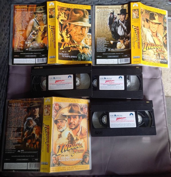 Indiana Jones triolgia - kaland vhs - Harrison Ford