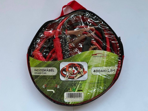 Ind�t�k�bel 400A Booster cable Astone Miller bikak�bel 2x2.8m