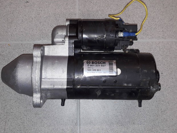 Indítómotor önindító 24V Bosch teherautó gép kamion