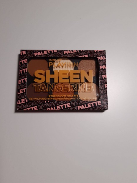 Inglot Playinn Sheen Tangerine szemhjpder paletta