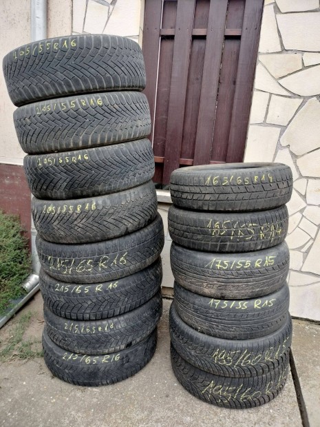 Ingyen elvihető gumiabroncsok. R14, R15, r16