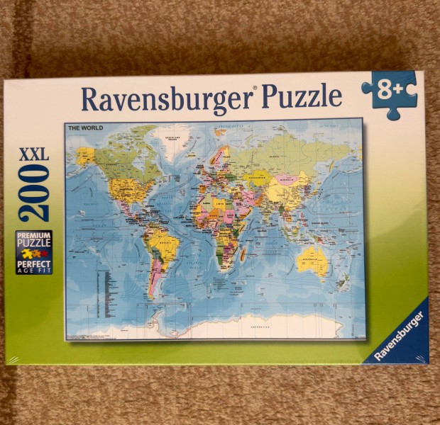 Ingyenes szlltssal Ravensburger puzzle vilgtrkp kirak bontatlan