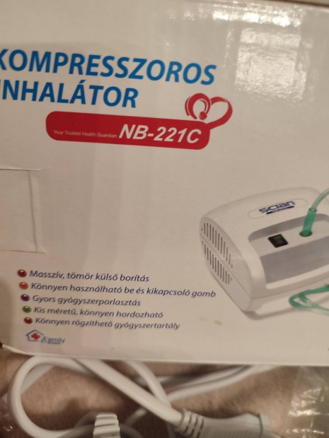 Inhalator kompresszoros ,csak ki bontva volt.